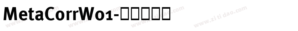 MetaCorrW01字体转换