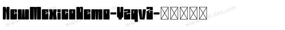 NewMexicoDemo-Yzqv2字体转换