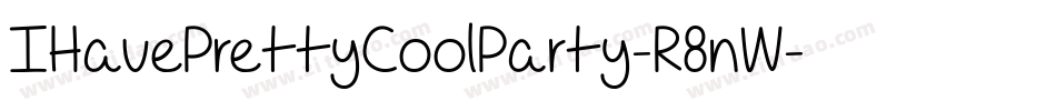IHavePrettyCoolParty-R8nW字体转换