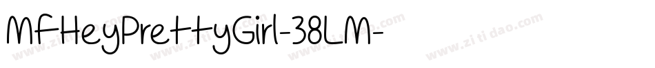 MfHeyPrettyGirl-38LM字体转换