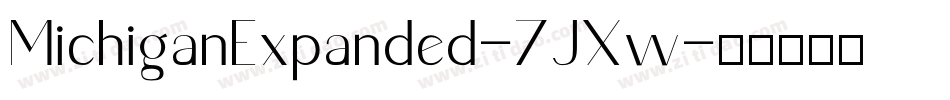 MichiganExpanded-7JXw字体转换