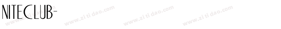 NITECLUB字体转换