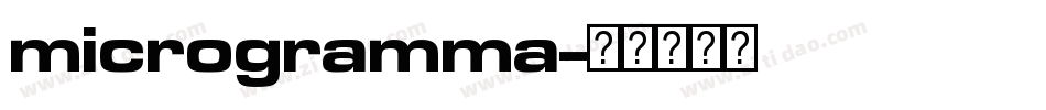 microgramma字体转换 microgramma字体转换