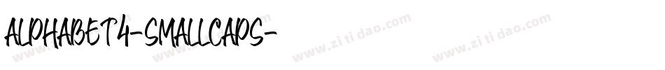 Alphabet4-SmallCaps字体转换