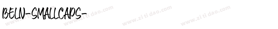 Beln-SmallCaps字体转换