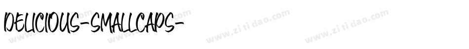 Delicious-SmallCaps字体转换