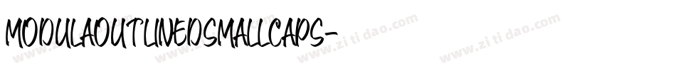 ModulaOutlinedSmallCaps字体转换