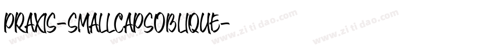 Praxis-SmallCapsOblique字体转换