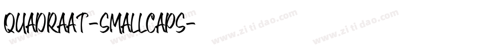 Quadraat-SmallCaps字体转换