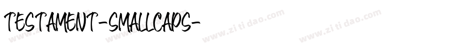 Testament-SmallCaps字体转换