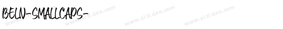 Beln-SmallCaps字体转换