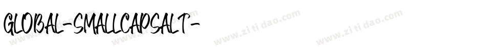 Global-SmallCapsAlt字体转换