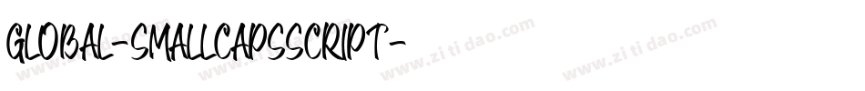 Global-SmallCapsScript字体转换