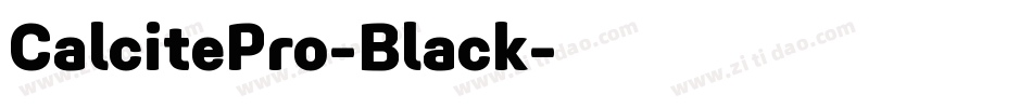 CalcitePro-Black字体转换