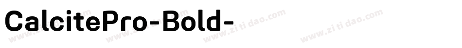 CalcitePro-Bold字体转换