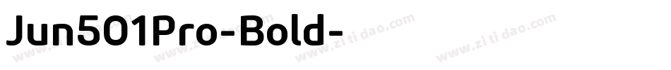 Jun501Pro-Bold字体转换