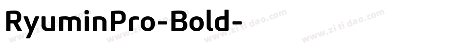 RyuminPro-Bold字体转换
