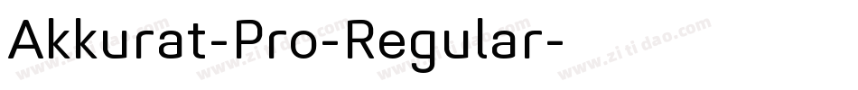 Akkurat-Pro-Regular字体转换