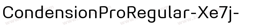 CondensionProRegular-Xe7j字体转换