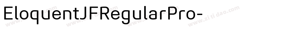 EloquentJFRegularPro字体转换 EloquentJFRegularPro字体转换