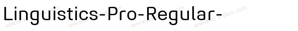 Linguistics-Pro-Regular字体转换