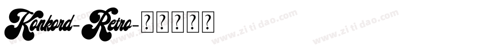 Konkord-Retro字体转换