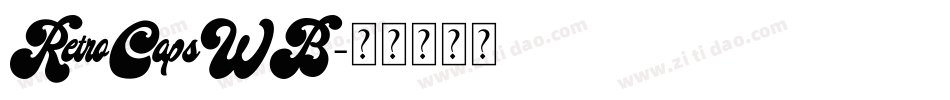 RetroCapsWB字体转换