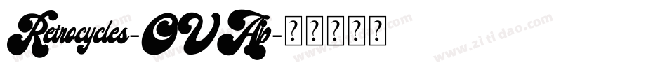 Retrocycles-OVAjp字体转换