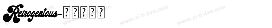 Retrogenious字体转换