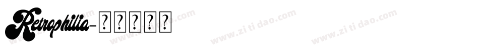Retrophilia字体转换