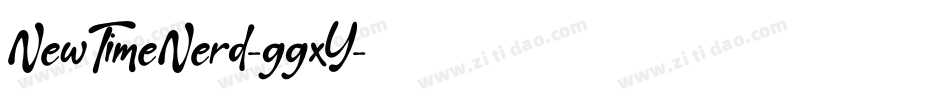 NewTimeNerd-ggxY字体转换