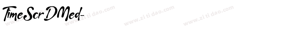 TimeScrDMed字体转换