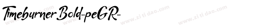TimeburnerBold-peGR字体转换