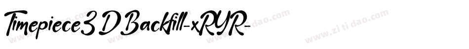 Timepiece3DBackfill-xRYR字体转换