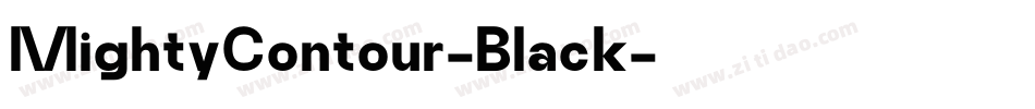 MightyContour-Black字体转换