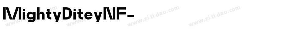 MightyDiteyNF字体转换