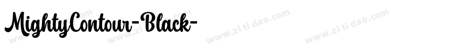 MightyContour-Black字体转换