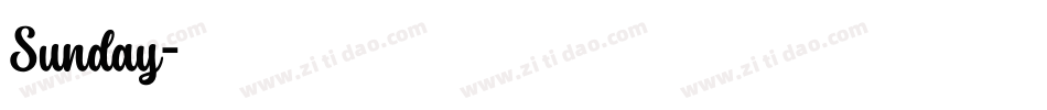 Sunday字体转换