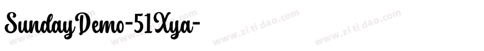 SundayDemo-51Xya字体转换