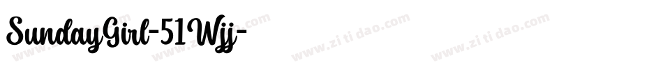 SundayGirl-51Wjj字体转换