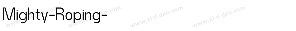 Mighty-Roping字体转换