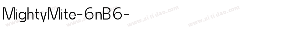 MightyMite-6nB6字体转换