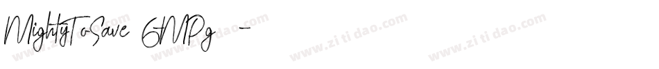 MightyToSave-6MPg字体转换