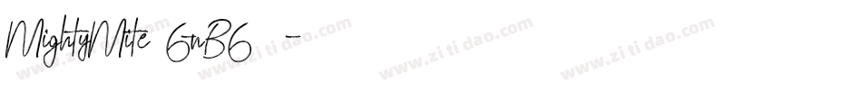 MightyMite-6nB6字体转换
