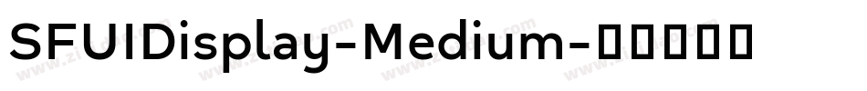 SFUIDisplay-Medium字体转换