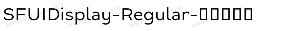 SFUIDisplay-Regular字体转换