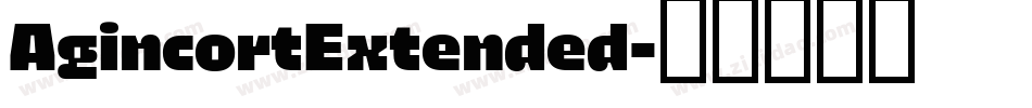 AgincortExtended字体转换