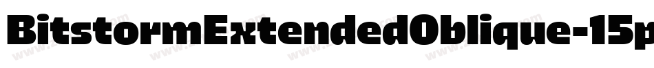 BitstormExtendedOblique-15p0字体转换