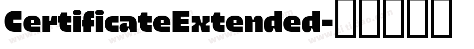CertificateExtended字体转换 CertificateExtended字体转换