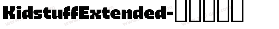 KidstuffExtended字体转换